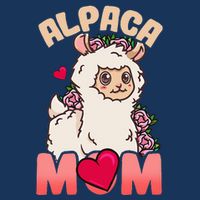 Alpaca Just A Who Loves Alpacas Alpaca Mom 7 Panel Mesh Trucker Snapback Hat