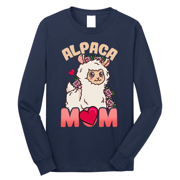 Alpaca Just A Who Loves Alpacas Alpaca Mom Long Sleeve Shirt