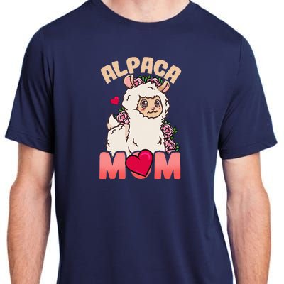 Alpaca Just A Who Loves Alpacas Alpaca Mom Adult ChromaSoft Performance T-Shirt