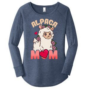 Alpaca Just A Who Loves Alpacas Alpaca Mom Women's Perfect Tri Tunic Long Sleeve Shirt