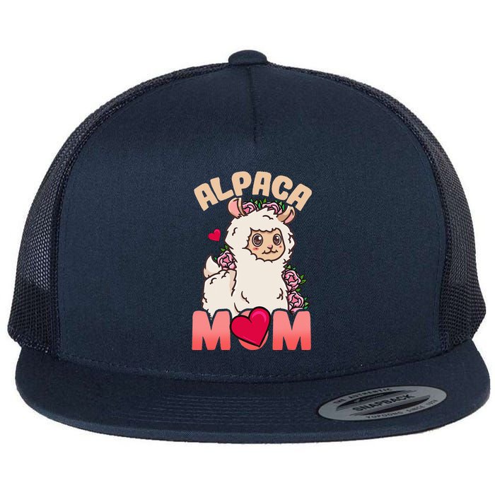 Alpaca Just A Who Loves Alpacas Alpaca Mom Flat Bill Trucker Hat