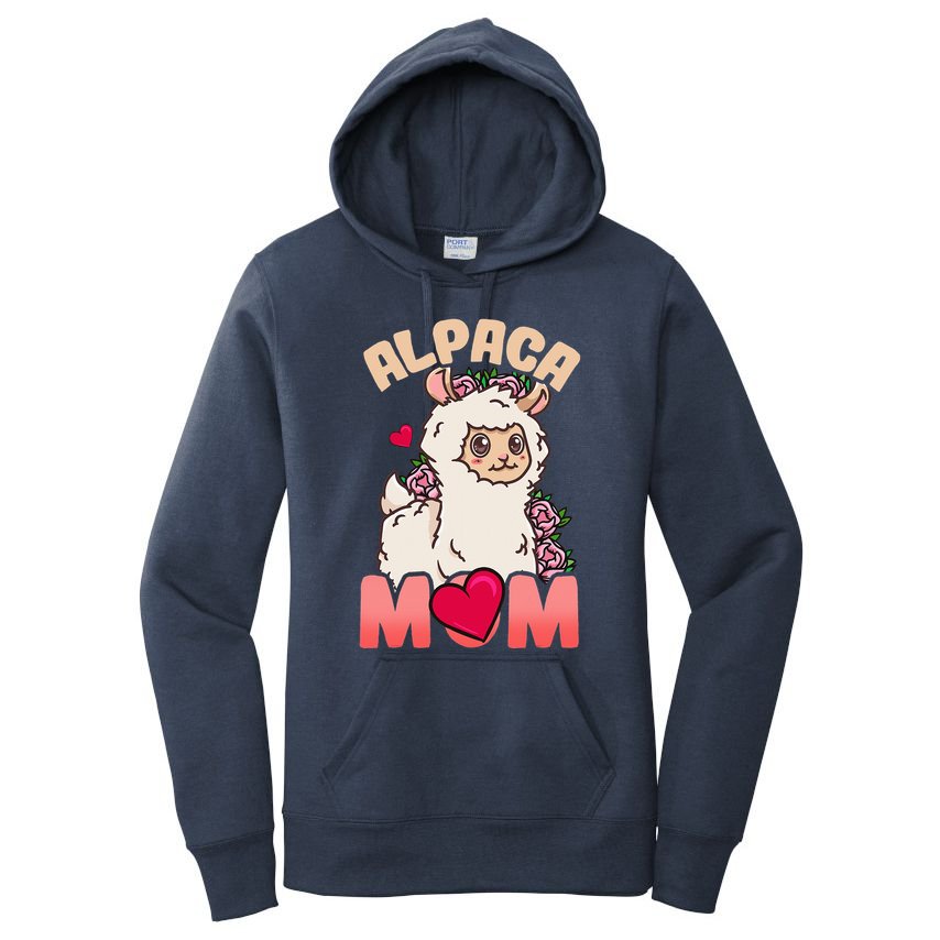 Alpaca Just A Who Loves Alpacas Alpaca Mom Women's Pullover Hoodie