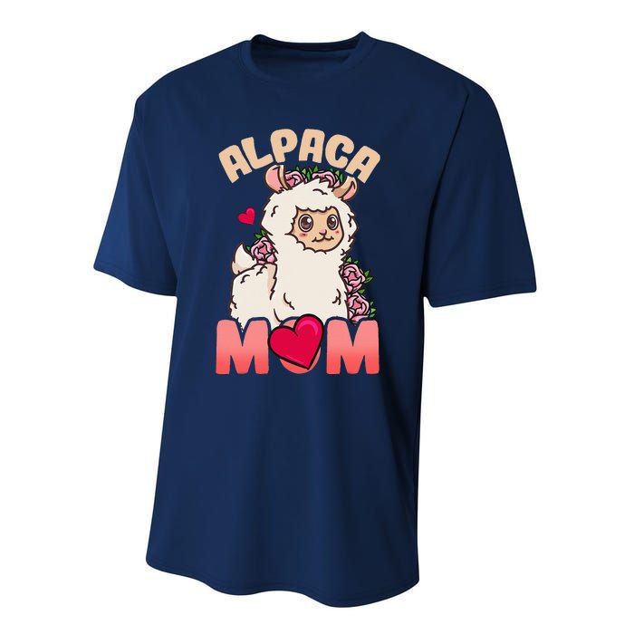 Alpaca Just A Who Loves Alpacas Alpaca Mom Performance Sprint T-Shirt