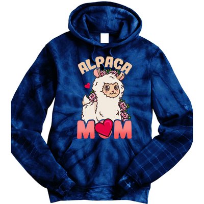 Alpaca Just A Who Loves Alpacas Alpaca Mom Tie Dye Hoodie