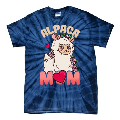 Alpaca Just A Who Loves Alpacas Alpaca Mom Tie-Dye T-Shirt