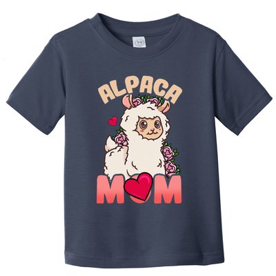 Alpaca Just A Who Loves Alpacas Alpaca Mom Toddler T-Shirt