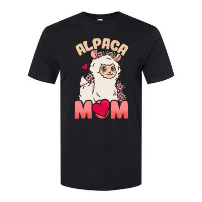 Alpaca Just A Who Loves Alpacas Alpaca Mom Softstyle CVC T-Shirt