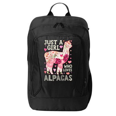 Alpaca Just A Who Loves Alpacas Flower  Floral City Backpack