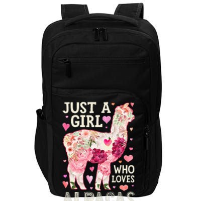 Alpaca Just A Who Loves Alpacas Flower  Floral Impact Tech Backpack