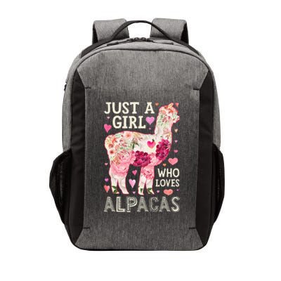 Alpaca Just A Who Loves Alpacas Flower  Floral Vector Backpack