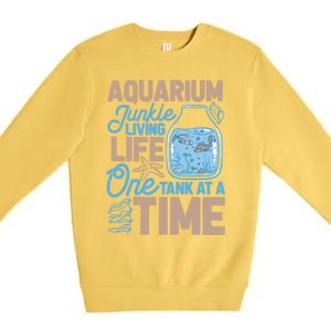 Aquarium Junkie And Fishkeeping Lover Fish Tank Aquarium Premium Crewneck Sweatshirt