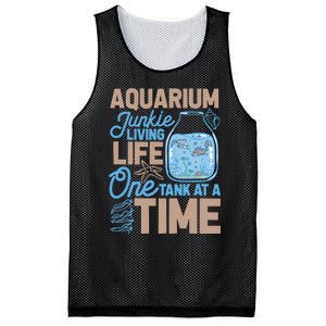 Aquarium Junkie And Fishkeeping Lover Fish Tank Aquarium Mesh Reversible Basketball Jersey Tank