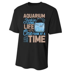 Aquarium Junkie And Fishkeeping Lover Fish Tank Aquarium Performance Sprint T-Shirt