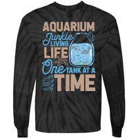 Aquarium Junkie And Fishkeeping Lover Fish Tank Aquarium Tie-Dye Long Sleeve Shirt