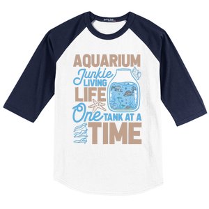 Aquarium Junkie And Fishkeeping Lover Fish Tank Aquarium Baseball Sleeve Shirt