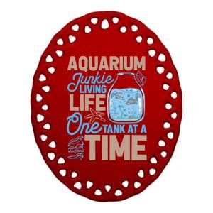 Aquarium Junkie And Fishkeeping Lover Fish Tank Aquarium Ceramic Oval Ornament