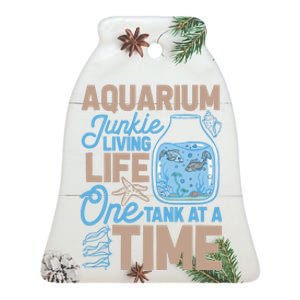 Aquarium Junkie And Fishkeeping Lover Fish Tank Aquarium Ceramic Bell Ornament