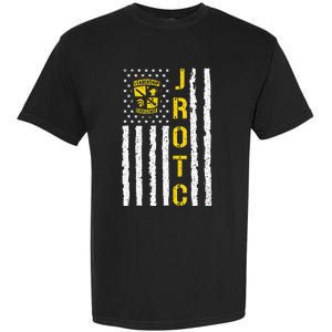 Army JROTC American Flag Junior ROTC Leadership Excellence Garment-Dyed Heavyweight T-Shirt