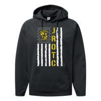 Army JROTC American Flag Junior ROTC Leadership Excellence Performance Fleece Hoodie