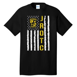 Army JROTC American Flag Junior ROTC Leadership Excellence Tall T-Shirt