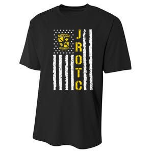 Army JROTC American Flag Junior ROTC Leadership Excellence Performance Sprint T-Shirt