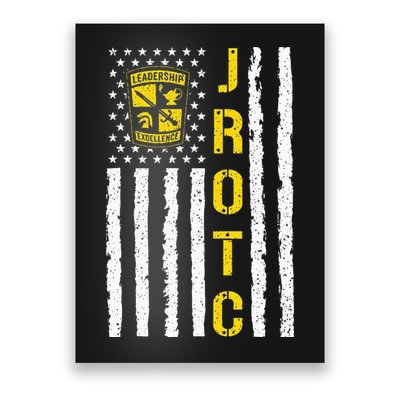 Army JROTC American Flag Junior ROTC Leadership Excellence Poster