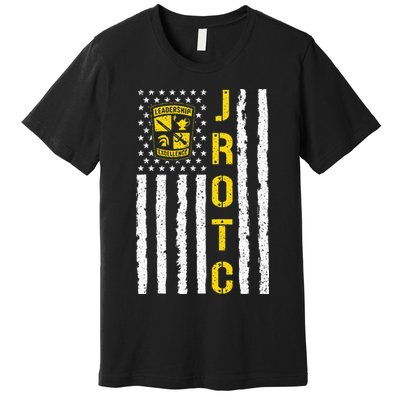 Army JROTC American Flag Junior ROTC Leadership Excellence Premium T-Shirt