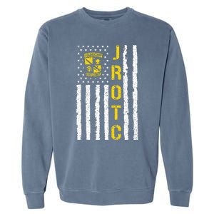 Army JROTC American Flag Junior ROTC Leadership Excellence Garment-Dyed Sweatshirt