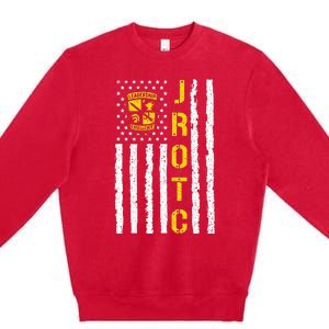 Army JROTC American Flag Junior ROTC Leadership Excellence Premium Crewneck Sweatshirt