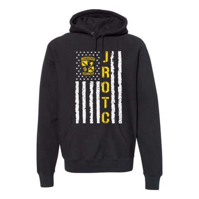 Army JROTC American Flag Junior ROTC Leadership Excellence Premium Hoodie