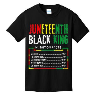 Awesome Juneteenth Black King Melanin Fathers Day Kids T-Shirt