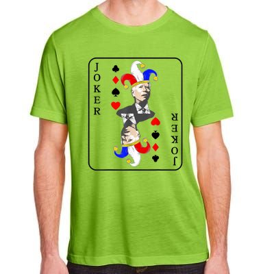 Anti Joe Biden Funny Biden Joker Playing Card Adult ChromaSoft Performance T-Shirt