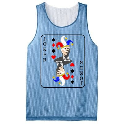 Anti Joe Biden Funny Biden Joker Playing Card Mesh Reversible Basketball Jersey Tank