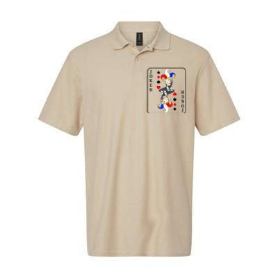 Anti Joe Biden Funny Biden Joker Playing Card Softstyle Adult Sport Polo