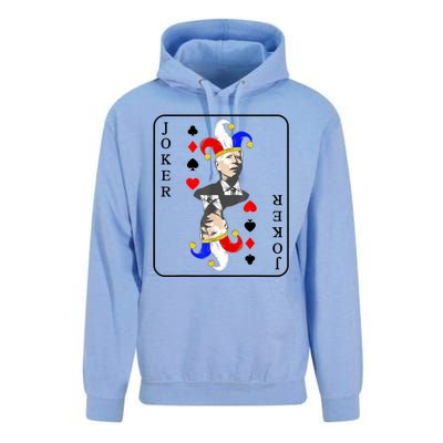 Anti Joe Biden Funny Biden Joker Playing Card Unisex Surf Hoodie