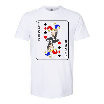 Anti Joe Biden Funny Biden Joker Playing Card Softstyle CVC T-Shirt