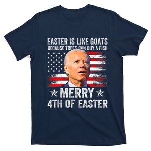 Anti Joe Biden Merry 4th Of Easter 4th Of July Merry 4th Of Faster T-Shirt