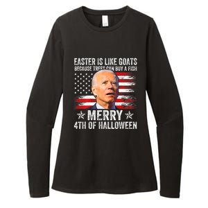 Anti Joe Biden Merry 4th Of Easter 4th Of July Merry 4th Of Faster Womens CVC Long Sleeve Shirt