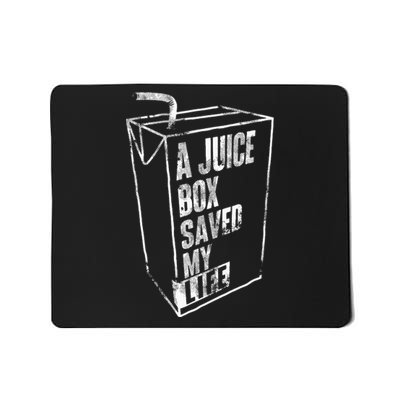 A Juice Box Saved My Life Blood Sugar Diabetes Awareness Mousepad