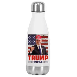 Anti Joe Biden Funny Conservative Donald Trump 2024 Gift Stainless Steel Insulated Water Bottle