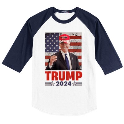 Anti Joe Biden Funny Conservative Donald Trump 2024 Baseball Sleeve Shirt