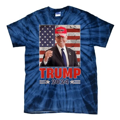 Anti Joe Biden Funny Conservative Donald Trump 2024 Tie-Dye T-Shirt