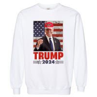 Anti Joe Biden Funny Conservative Donald Trump 2024 Garment-Dyed Sweatshirt