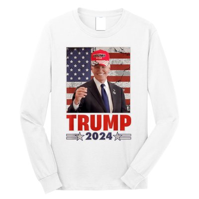 Anti Joe Biden Funny Conservative Donald Trump 2024 Long Sleeve Shirt