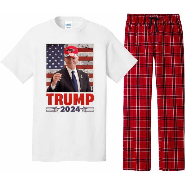 Anti Joe Biden Funny Conservative Donald Trump 2024 Pajama Set