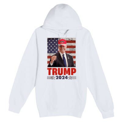 Anti Joe Biden Funny Conservative Donald Trump 2024 Premium Pullover Hoodie