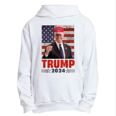 Anti Joe Biden Funny Conservative Donald Trump 2024 Urban Pullover Hoodie