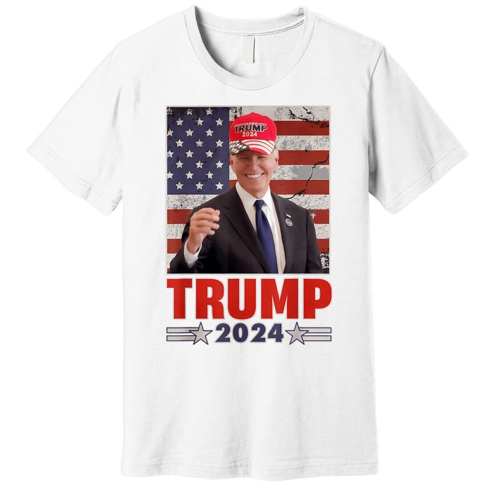 Anti Joe Biden Funny Conservative Donald Trump 2024 Premium T-Shirt