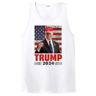 Anti Joe Biden Funny Conservative Donald Trump 2024 PosiCharge Competitor Tank