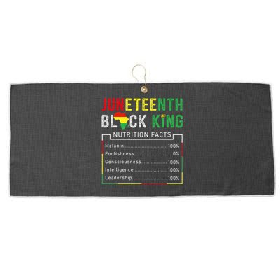 Awesome Juneteenth Black King Melanin Fathers Day Large Microfiber Waffle Golf Towel